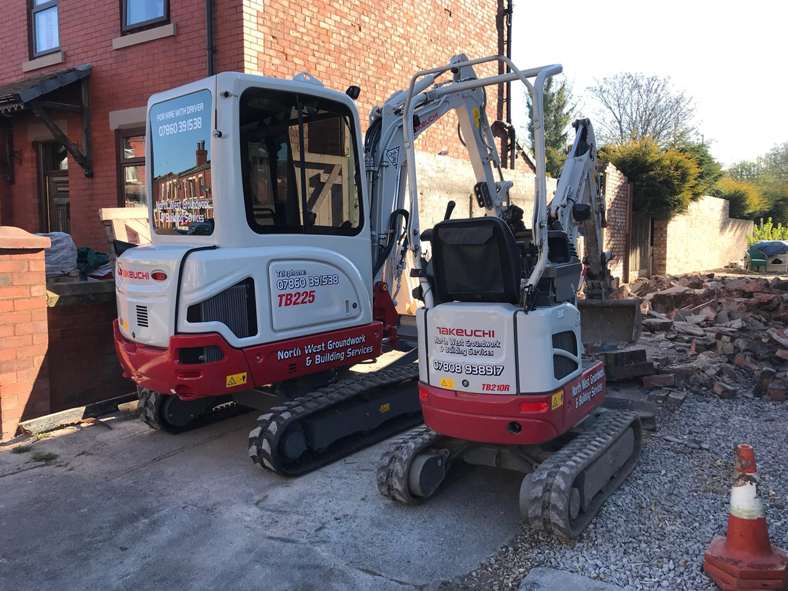 Micro & Mini Digger with Driver Hire